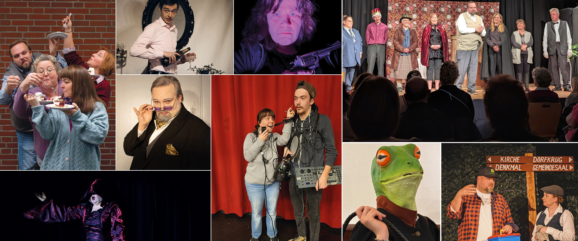 Collage verschiedener Theaterszenen